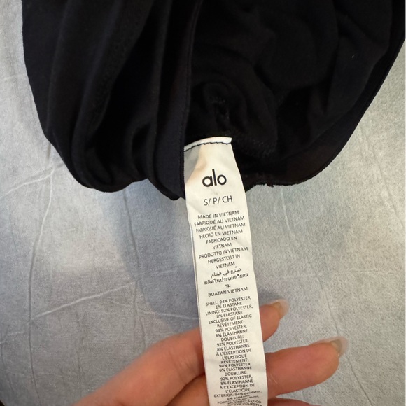 Alo Alosoft Top That Bra Tank in Black (Size S) - Picture 8 of 8